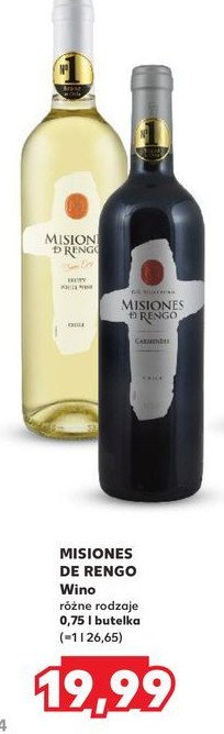 Wino MISIONES DE RENGO CABERNET SAUVIGNON MISSIONES D'RENGO promocja