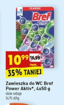 Kostka do wc lawendowe pole i sosnowy las Bref power aktiv promocja
