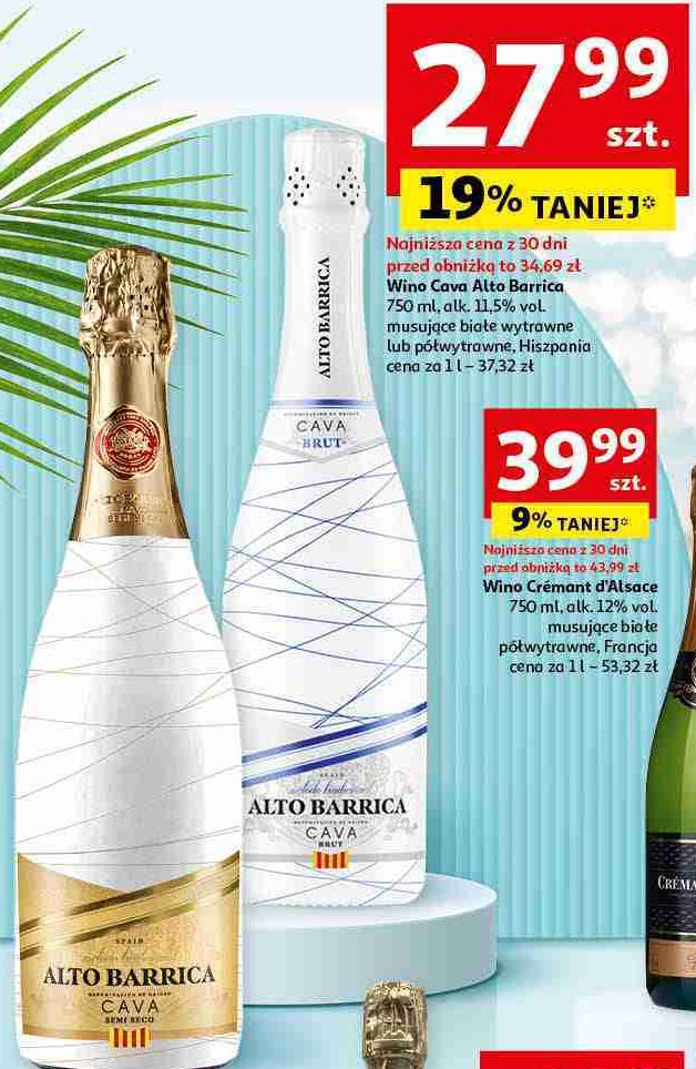 Wino ALTO BARRICA CAVA promocja