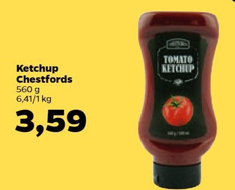Ketchup łagodny Chestfords promocja