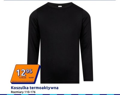 Koszulka termoaktywna Rozmiary 110-176 promocja w Action
