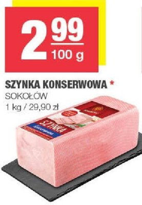 Szynka konserwowa Sokołów promocja w SPAR