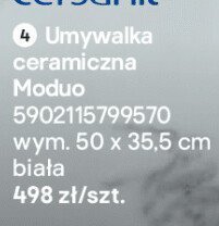 Umywalka ceramiczna Moduo promocja w Castorama