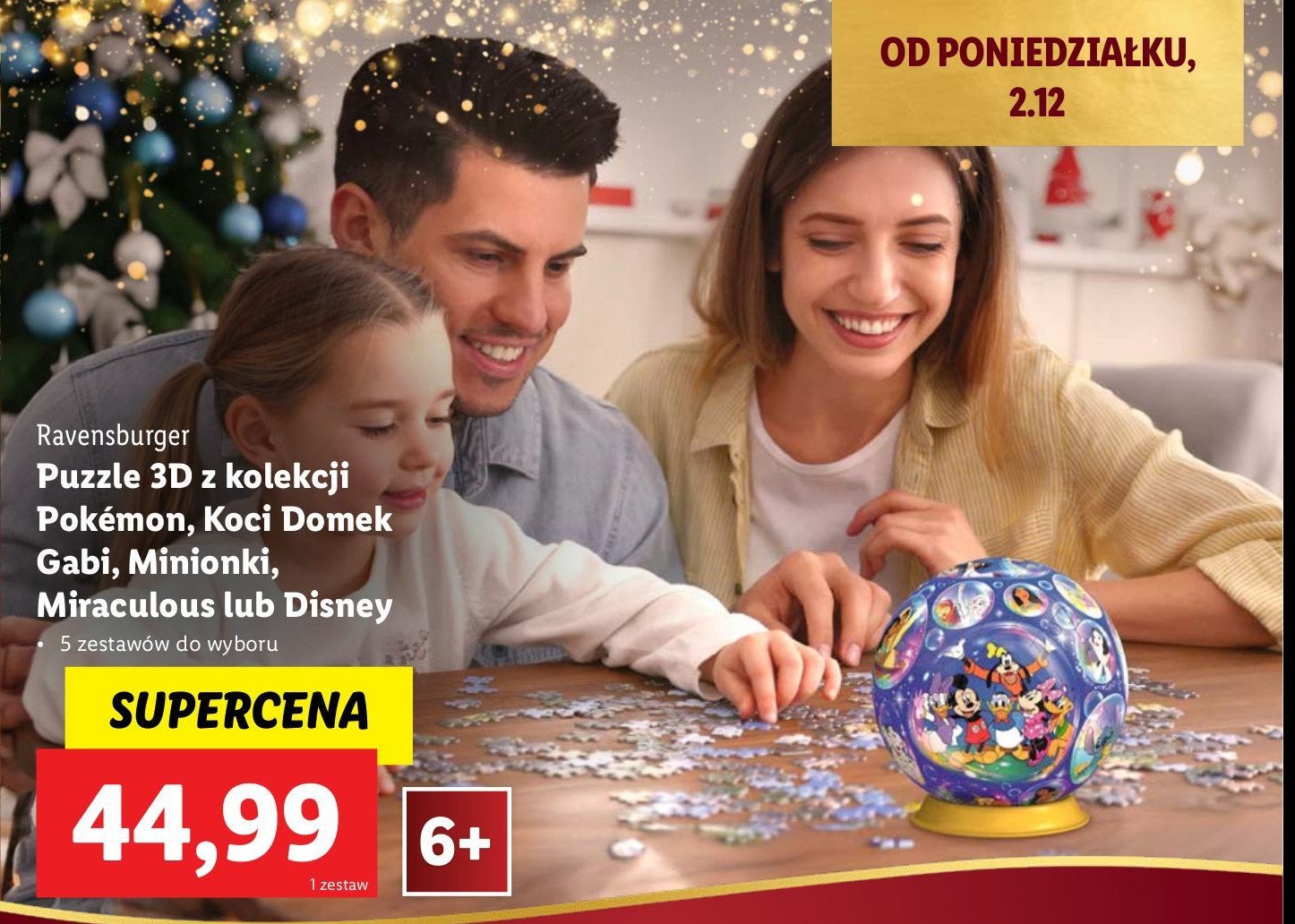 Puzzle 3d pokemon pokeball Ravensburger promocja w Lidl