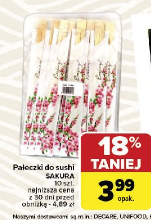 Pałeczki do sushi Sakura promocja