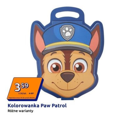 Kolorowanka Psi Patrol różne warianty promocja w Action