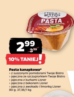 Pasta kanapkowa jajeczna ze szczypiorkiem promocja w Netto