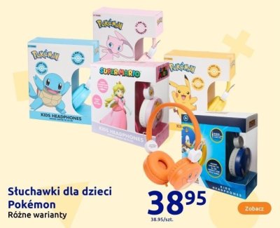 Słuchawki dla dzieci różne warianty Pokémon promocja w Action