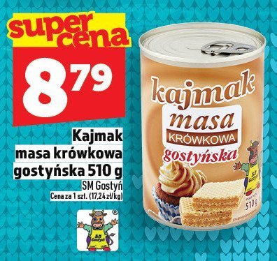 Kajmak masa krówkowa gostyńska ZM Gostyń 510g promocja w TOPAZ
