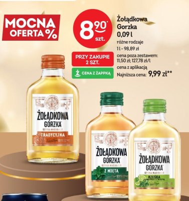 Wódka Żołądkowa Gorzka 0,09l różne rodzaje promocja w Żabka