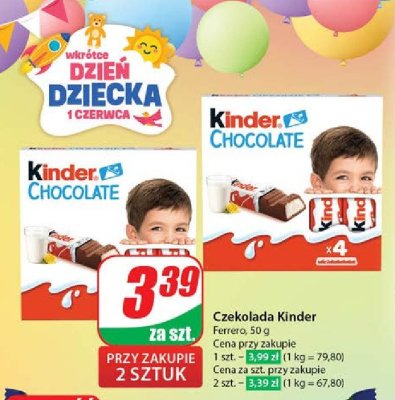 Czekoladki Kinder Chocolate promocja