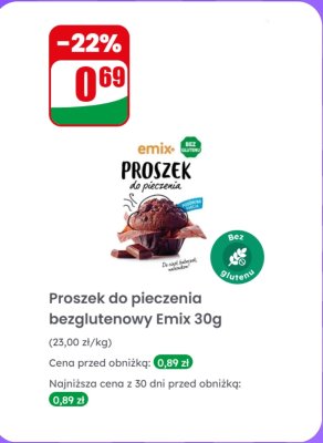 Proszek do pieczenia bezglutenowy   promocja w Dino