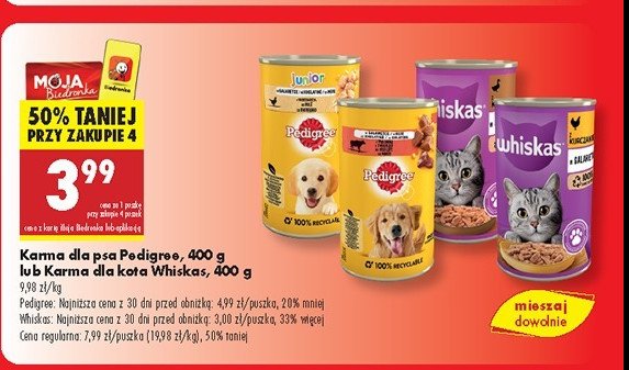 Karma dla psa wo艂owina w galaretce Pedigree promocja