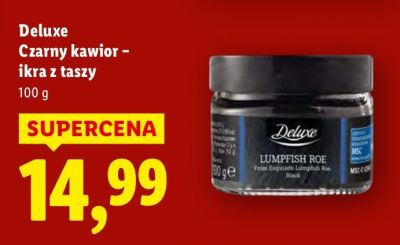 Czarny kawior - ikra z taszy Deluxe promocja w Lidl