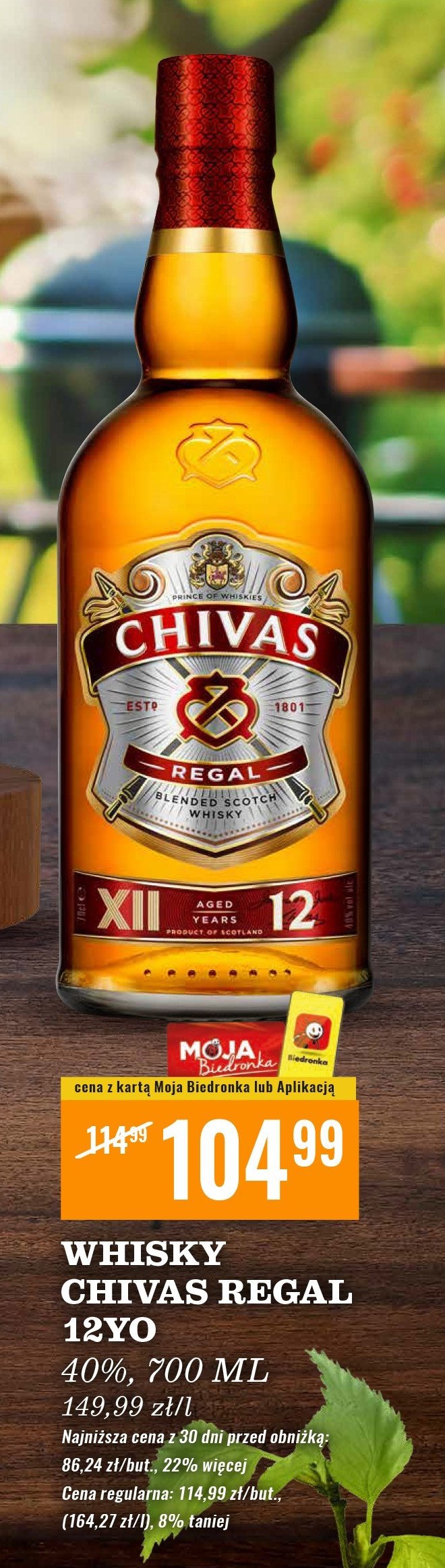 Whisky Chivas regal 12 promocja