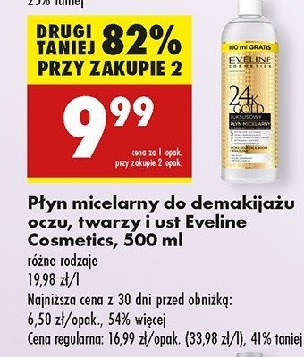 P艂yn micelarny Eveline 24k gold promocja