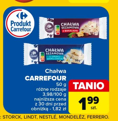 Chałwa bakaliowa Carrefour promocja