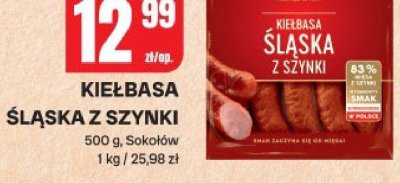 Kiełbasa śląska z szynki promocja w Chorten