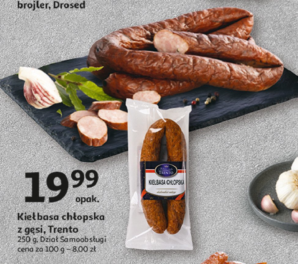 Kiełbasa chłopska z gęsi Trento promocja