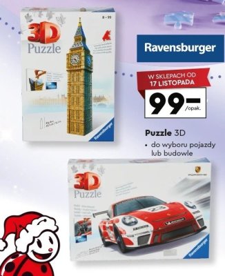 Puzzle 3D Ravensburger budowle promocja w Biedronka