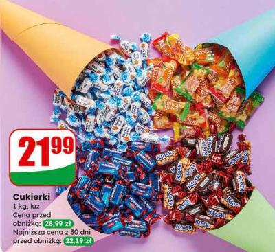 Cukierki luz promocja w Dino