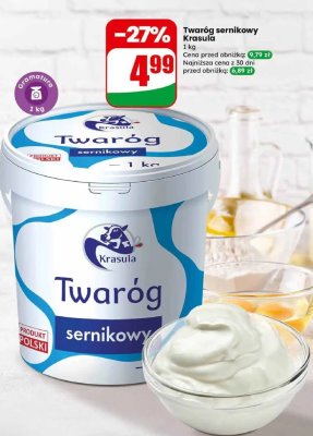 Twaróg sernikowy 1 kg promocja w Dino