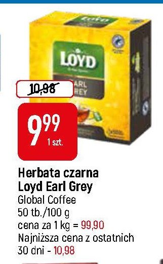 Herbata earl grey Loyd tea the magic experience promocja
