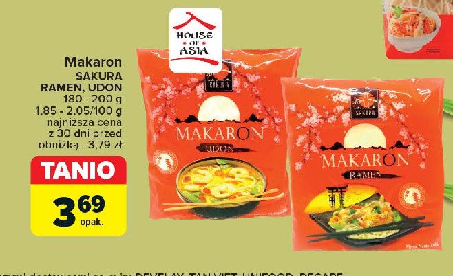 Makaron udon świeży Sakura promocja