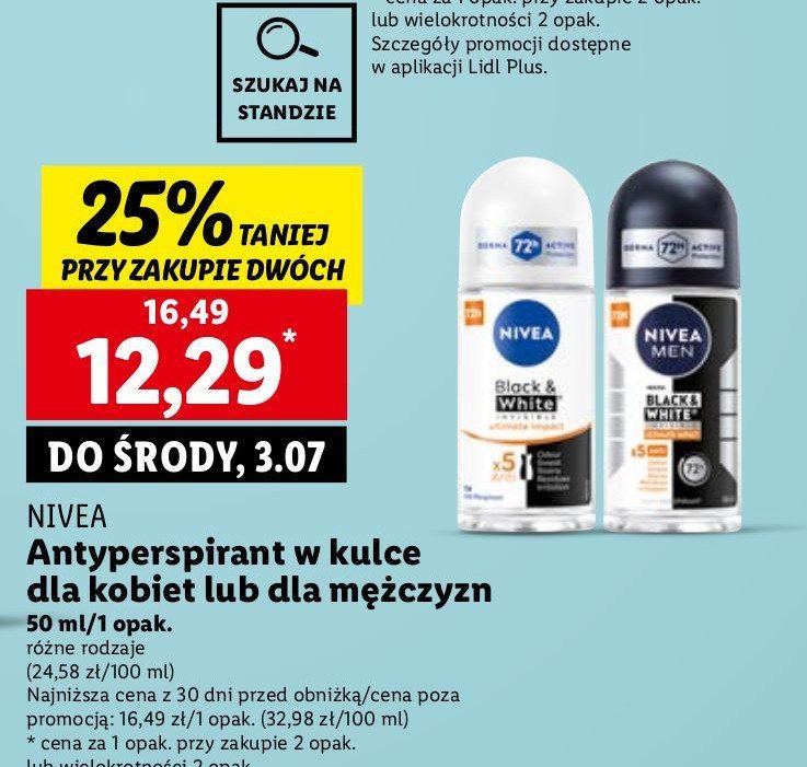 Antyperspirant ultimate impact Nivea invisible black & white promocja
