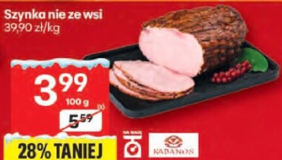 Szynka nie ze wsi promocja w Delikatesy Centrum