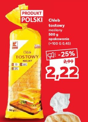 Chleb tostowy maślany K-classic promocja