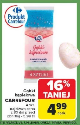 Gąbka do mycia ciała Carrefour promocja