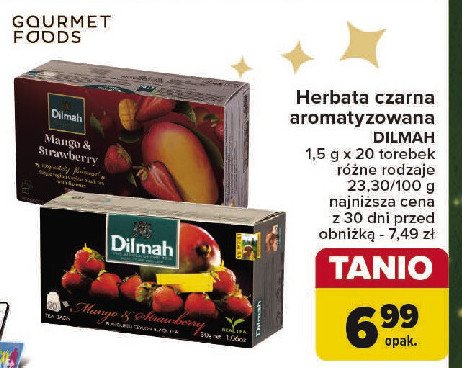 Herbata strawberry Dilmah promocja