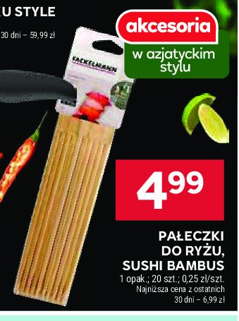 Pałeczki bambusowe Fackelmann promocja w Stokrotka