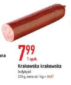 Kiełbasa krakowska z indyka Indykpol promocja w Chorten