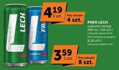 Piwo Lech ice bloody orange promocja w Groszek