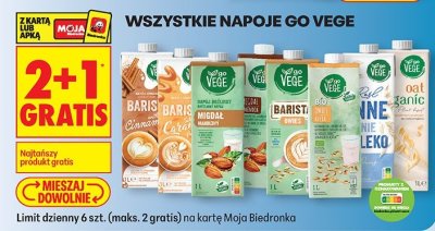 Napoje wszystkie rodzaje 2+1 GRATIS promocja w Biedronka