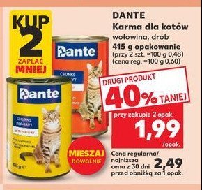 Karma dla kota wo艂owina Dante promocja
