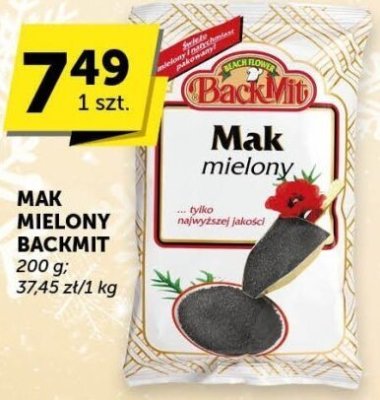 Mak mielony Backmit promocja w Groszek