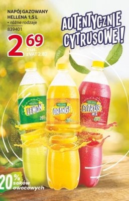 Napój gazowany Hellena cytrusowy orange 1.5L promocja w Selgros