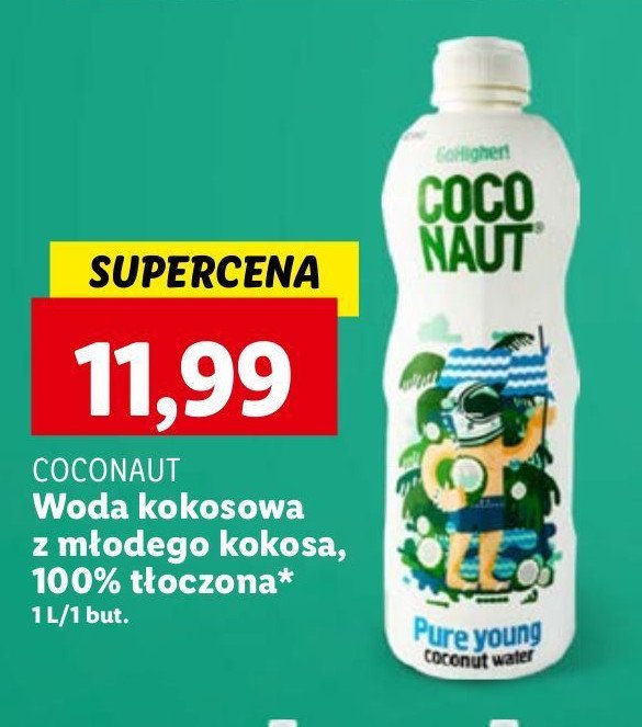 Woda z młodego kokosa 100 % Coconaut promocja