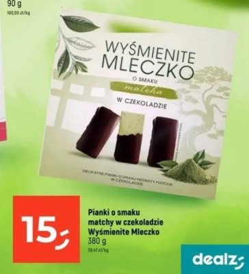 Pianki o smaku matchy w czekoladzie Wyśmienite Mleczko promocja w Dealz