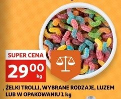 Żelki robaczki kwaśne owocowe Trolli promocja