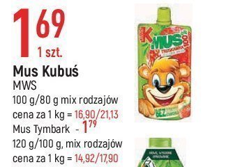 Mus jabłko-banan-truskawka bio Tymbark mus promocja