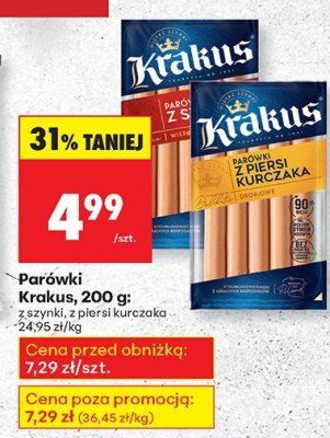 Parówki z piersi kurczaka promocja w Biedronka