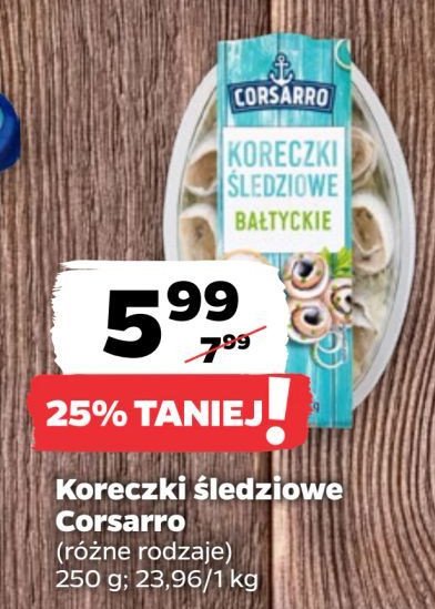 Koreczki śledziowe bałtyckie Corsarro promocja