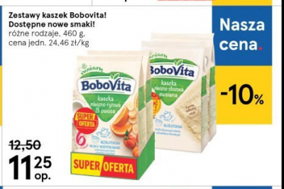 Kaszka mleczno zbożowa owsiana Bobovita promocja