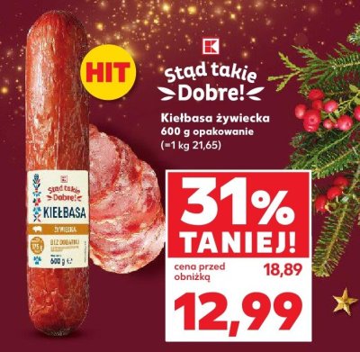 Kiełbasa żywiecka  promocja w Kaufland