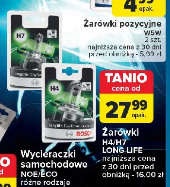 Żarówka samochodowa longlife h7 Bosch promocja