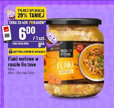 Flaki wołowe w rosole Go tove promocja w POLOmarket